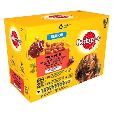 Pedigree_senior_maaltijdzakjes_mixselectie_ingelei_12x100g