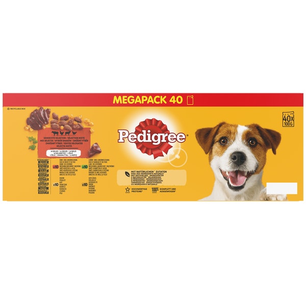 PEDIGREE® Maaltijdzakjes Adult Mix Selectie in Gelei