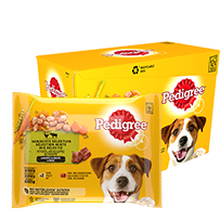 Pedigree In gelei met rundvlees, natvoer voor honden, 24 blikjes à 400 g